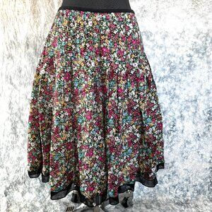 🪩 Christopher & Banks Full Floral Skirt - 6
